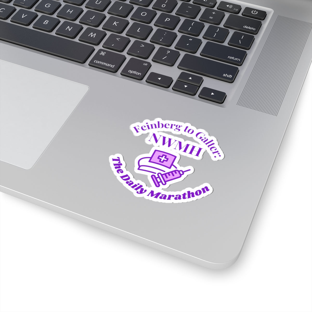 Feinberg to Galter Daily Marathon Sticker - Northwestern Campus Pride NWMH